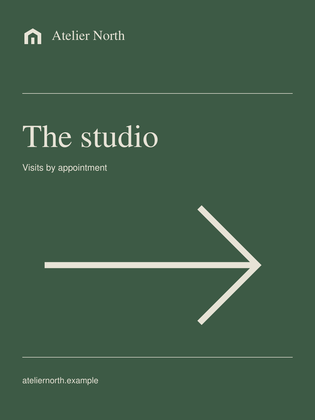 Wayfinding sign design preview